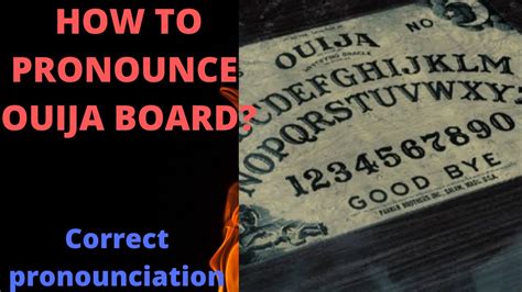 How to pronounce Ouija in English .